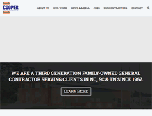 Tablet Screenshot of cooperconst.com